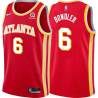 Torch_Red Cal Bowdler Hawks #6 Twill Basketball Jersey FREE SHIPPING