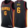 Black Pero Antic Hawks #6 Twill Basketball Jersey FREE SHIPPING