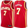 Torch_Red Bob Harrison Hawks #7 Twill Basketball Jersey FREE SHIPPING