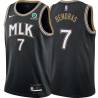 Black_City Irv Bemoras Hawks #7 Twill Basketball Jersey FREE SHIPPING