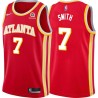 Torch_Red Randy Smith Hawks #7 Twill Basketball Jersey FREE SHIPPING