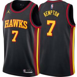 Black Tim Kempton Hawks #7 Twill Basketball Jersey FREE SHIPPING