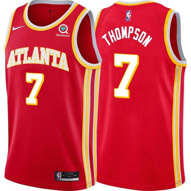 Torch_Red Dijon Thompson Hawks #7 Twill Basketball Jersey FREE SHIPPING