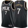 Black_City Dijon Thompson Hawks #7 Twill Basketball Jersey FREE SHIPPING