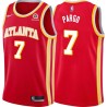 Torch_Red Jannero Pargo Hawks #7 Twill Basketball Jersey FREE SHIPPING