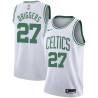 White Nate Driggers Twill Basketball Jersey -Celtics #27 Driggers Twill Jerseys, FREE SHIPPING