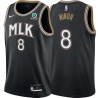 Black_City Dave Minor Hawks #8 Twill Basketball Jersey FREE SHIPPING