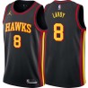 Black Bob Lavoy Hawks #8 Twill Basketball Jersey FREE SHIPPING