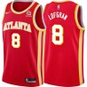 Torch_Red Don Lofgran Hawks #8 Twill Basketball Jersey FREE SHIPPING