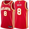 Torch_Red Frank Selvy Hawks #8 Twill Basketball Jersey FREE SHIPPING