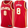 Torch_Red Anthony Johnson Hawks #8 Twill Basketball Jersey FREE SHIPPING