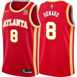 Torch_Red Dwight Howard Hawks #8 Twill Basketball Jersey FREE SHIPPING