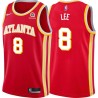 Torch_Red Damion Lee Hawks #8 Twill Basketball Jersey FREE SHIPPING