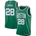 Wayne Embry Twill Basketball Jersey -Celtics #28 Embry Twill Jerseys, FREE SHIPPING