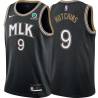 Black_City Mel Hutchins Hawks #9 Twill Basketball Jersey FREE SHIPPING