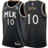 Black_City Ed Gayda Hawks #10 Twill Basketball Jersey FREE SHIPPING