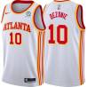 White Hank DeZonie Hawks #10 Twill Basketball Jersey FREE SHIPPING