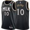 Black_City Red Holzman Hawks #10 Twill Basketball Jersey FREE SHIPPING