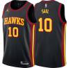 Black Pep Saul Hawks #10 Twill Basketball Jersey FREE SHIPPING