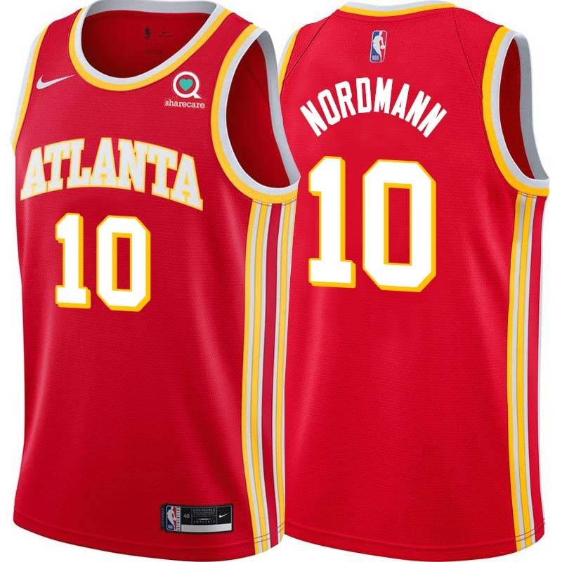 Torch_Red Bevo Nordmann Hawks #10 Twill Basketball Jersey FREE SHIPPING