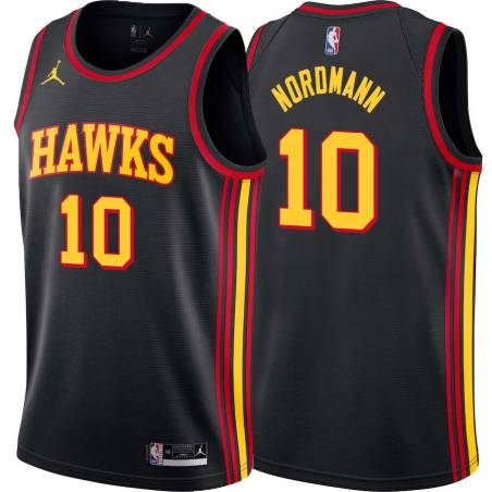 Black Bevo Nordmann Hawks #10 Twill Basketball Jersey FREE SHIPPING