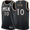 Black_City Johan Petro Hawks #10 Twill Basketball Jersey FREE SHIPPING