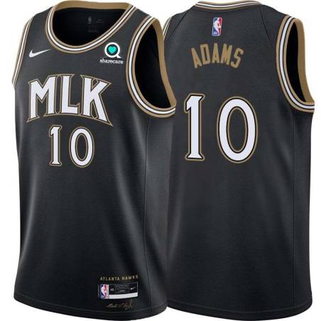 Black_City Jaylen Adams Hawks #10 Twill Basketball Jersey FREE SHIPPING