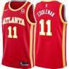 Torch_Red Dike Eddleman Hawks #11 Twill Basketball Jersey FREE SHIPPING