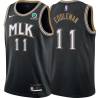 Black_City Dike Eddleman Hawks #11 Twill Basketball Jersey FREE SHIPPING