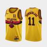 Yellow_City Don Sunderlage Hawks #11 Twill Basketball Jersey FREE SHIPPING