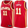 Torch_Red Chuck Cooper Hawks #11 Twill Basketball Jersey FREE SHIPPING