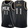 Black_City Chuck Cooper Hawks #11 Twill Basketball Jersey FREE SHIPPING