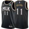 Black_City Milt Williams Hawks #11 Twill Basketball Jersey FREE SHIPPING