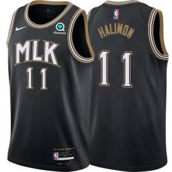 Black_City Shaler Halimon Hawks #11 Twill Basketball Jersey FREE SHIPPING