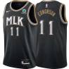 Black_City Keith Edmonson Hawks #11 Twill Basketball Jersey FREE SHIPPING