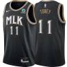 Black_City Sedric Toney Hawks #11 Twill Basketball Jersey FREE SHIPPING