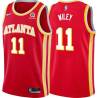 Torch_Red Morlon Wiley Hawks #11 Twill Basketball Jersey FREE SHIPPING