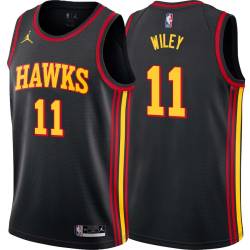 Black Morlon Wiley Hawks #11 Twill Basketball Jersey FREE SHIPPING