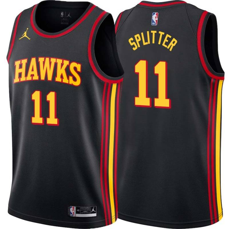 Black Tiago Splitter Hawks #11 Twill Basketball Jersey FREE SHIPPING