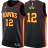 Black Ernie Beck Hawks #12 Twill Basketball Jersey FREE SHIPPING