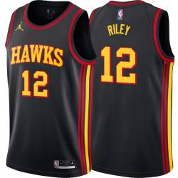 Black Bob Riley Hawks #12 Twill Basketball Jersey FREE SHIPPING