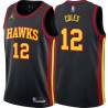 Black Bimbo Coles Hawks #12 Twill Basketball Jersey FREE SHIPPING