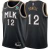 Black_City Josh Powell Hawks #12 Twill Basketball Jersey FREE SHIPPING