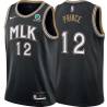 Black_City Taurean Prince Hawks #12 Twill Basketball Jersey FREE SHIPPING