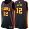 Black De'Andre Hunter Hawks #12 Twill Basketball Jersey FREE SHIPPING