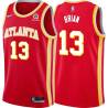 Torch_Red Frankie Brian Hawks #13 Twill Basketball Jersey FREE SHIPPING