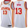 White Frankie Brian Hawks #13 Twill Basketball Jersey FREE SHIPPING