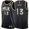 Black_City Larry Foust Hawks #13 Twill Basketball Jersey FREE SHIPPING