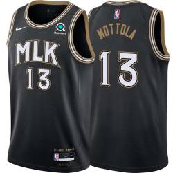 Black_City Hanno Mottola Hawks #13 Twill Basketball Jersey FREE SHIPPING