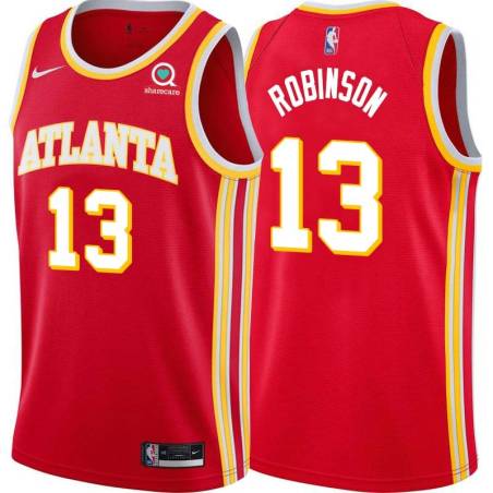 Torch_Red Glenn Robinson Hawks #13 Twill Basketball Jersey FREE SHIPPING